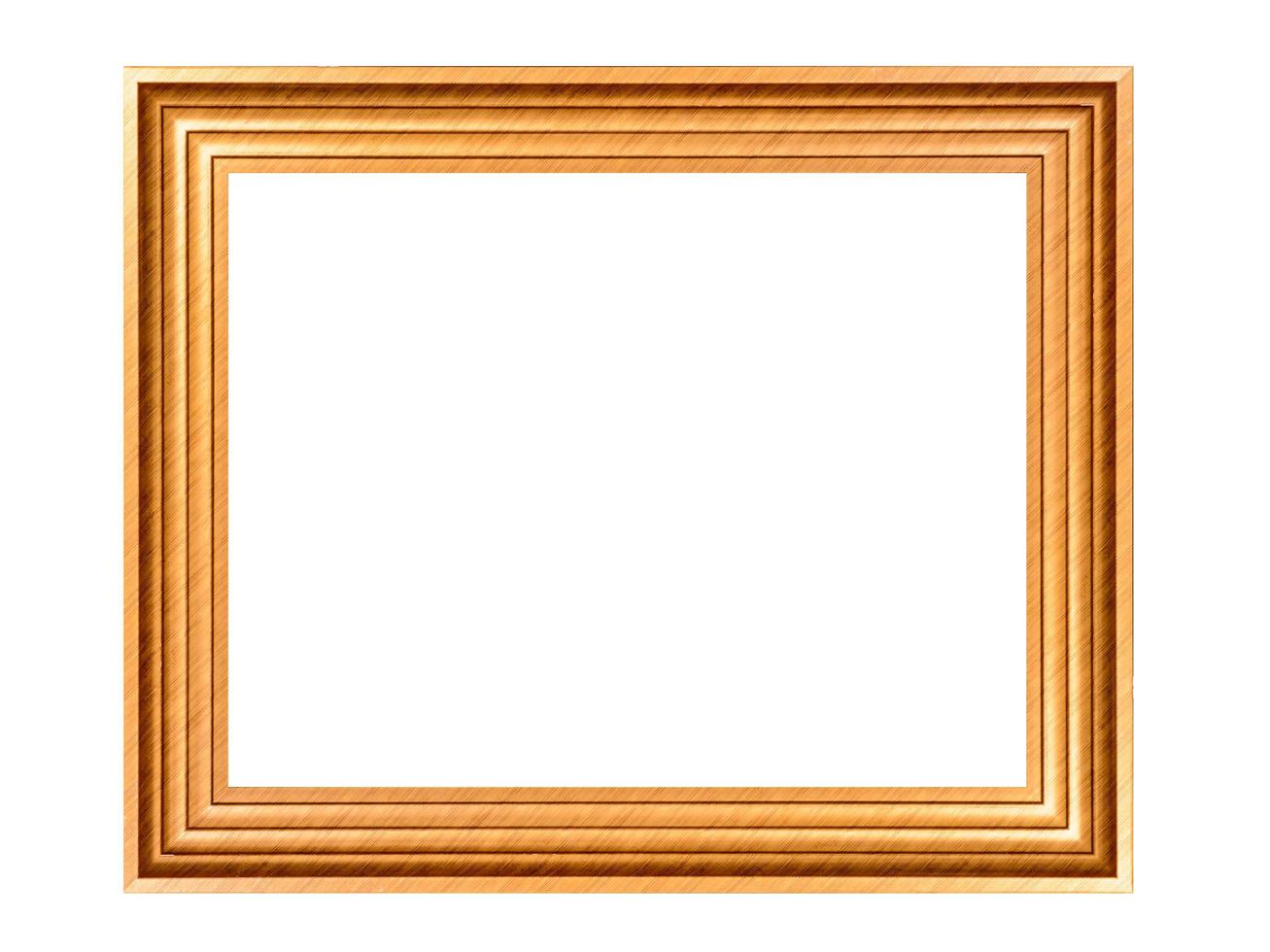 Wooden frame isolated. photo
