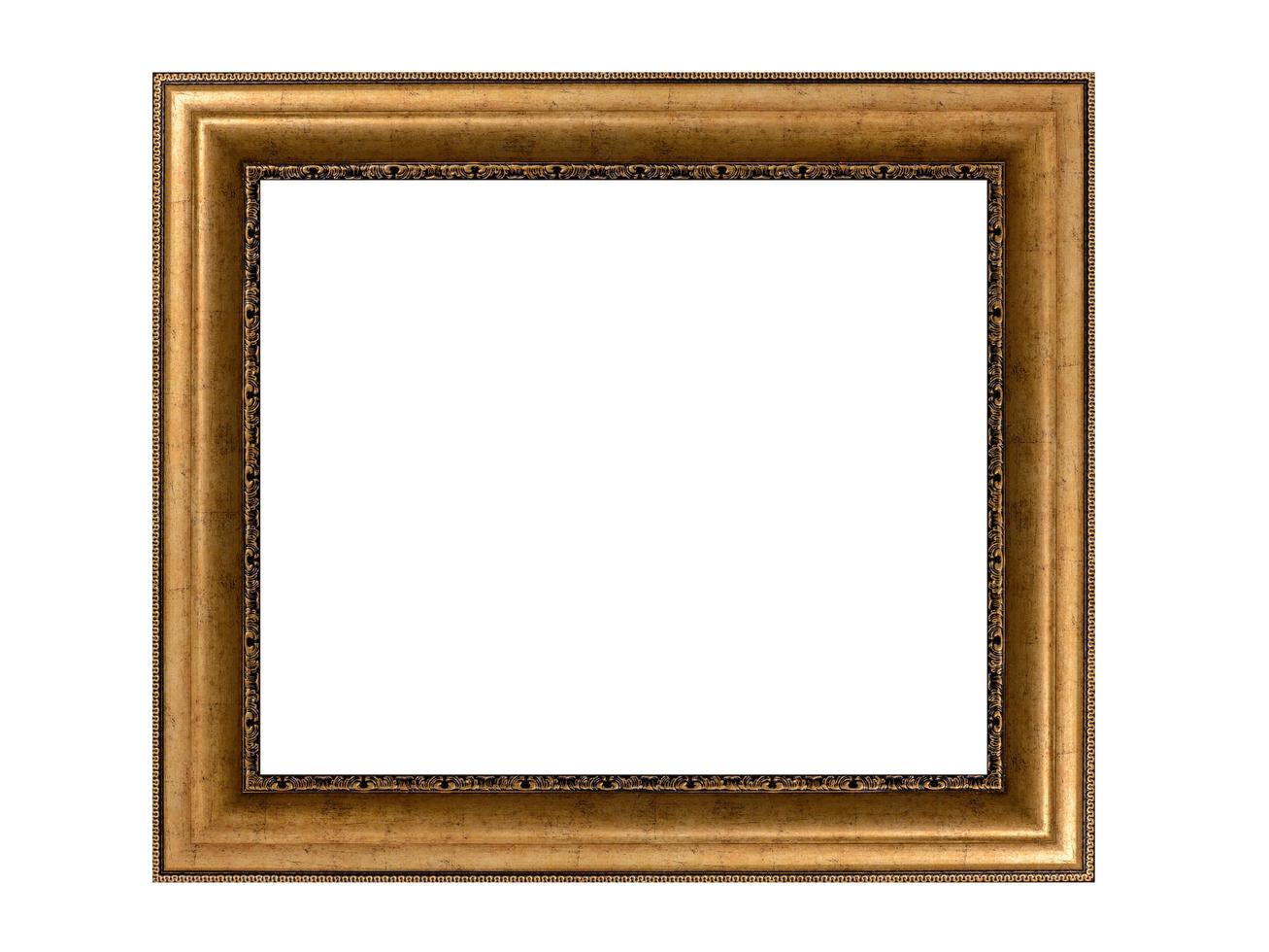 Wooden frame isolated. photo