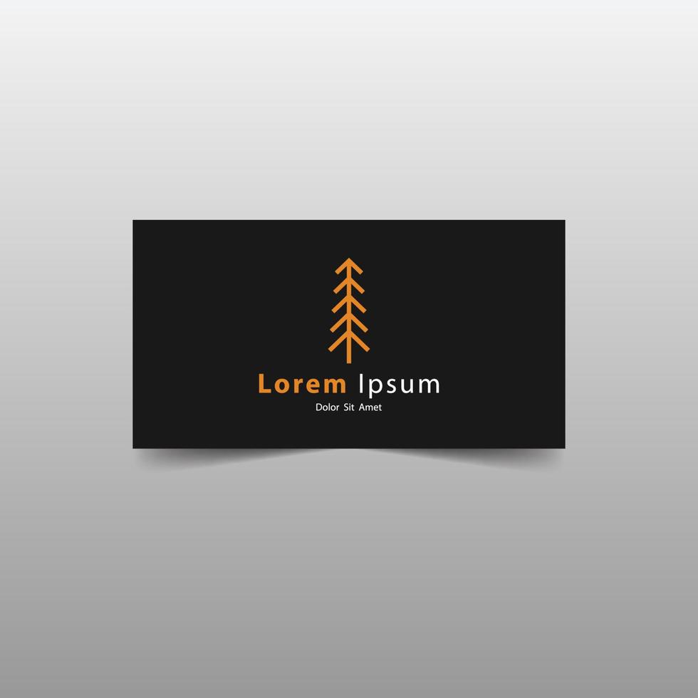 plantilla de vector de diseño abstracto de logotipo de árbol, ilustración de icono de vector de árbol