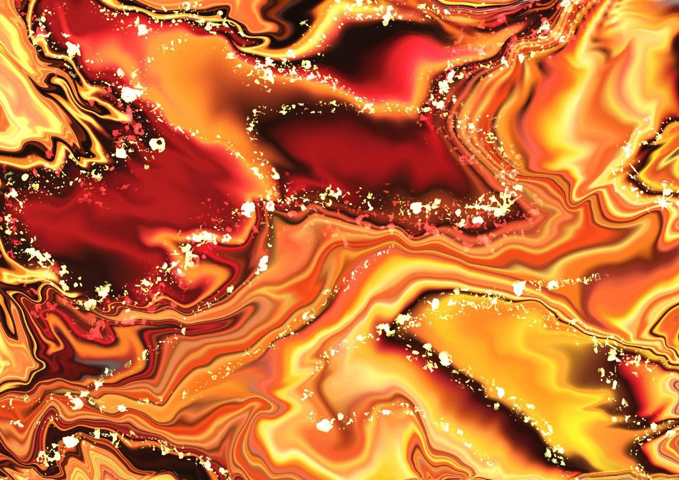 abstract fiery liquid marble background vector