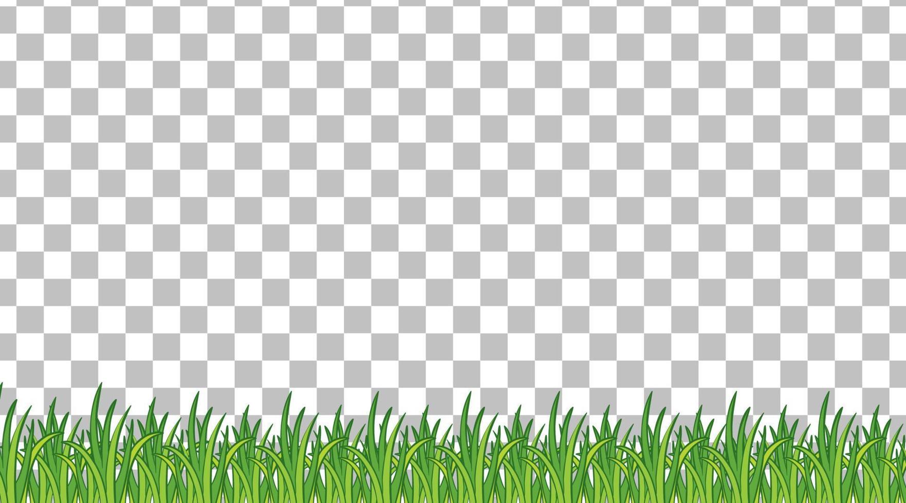 Simple grass field on grid background vector
