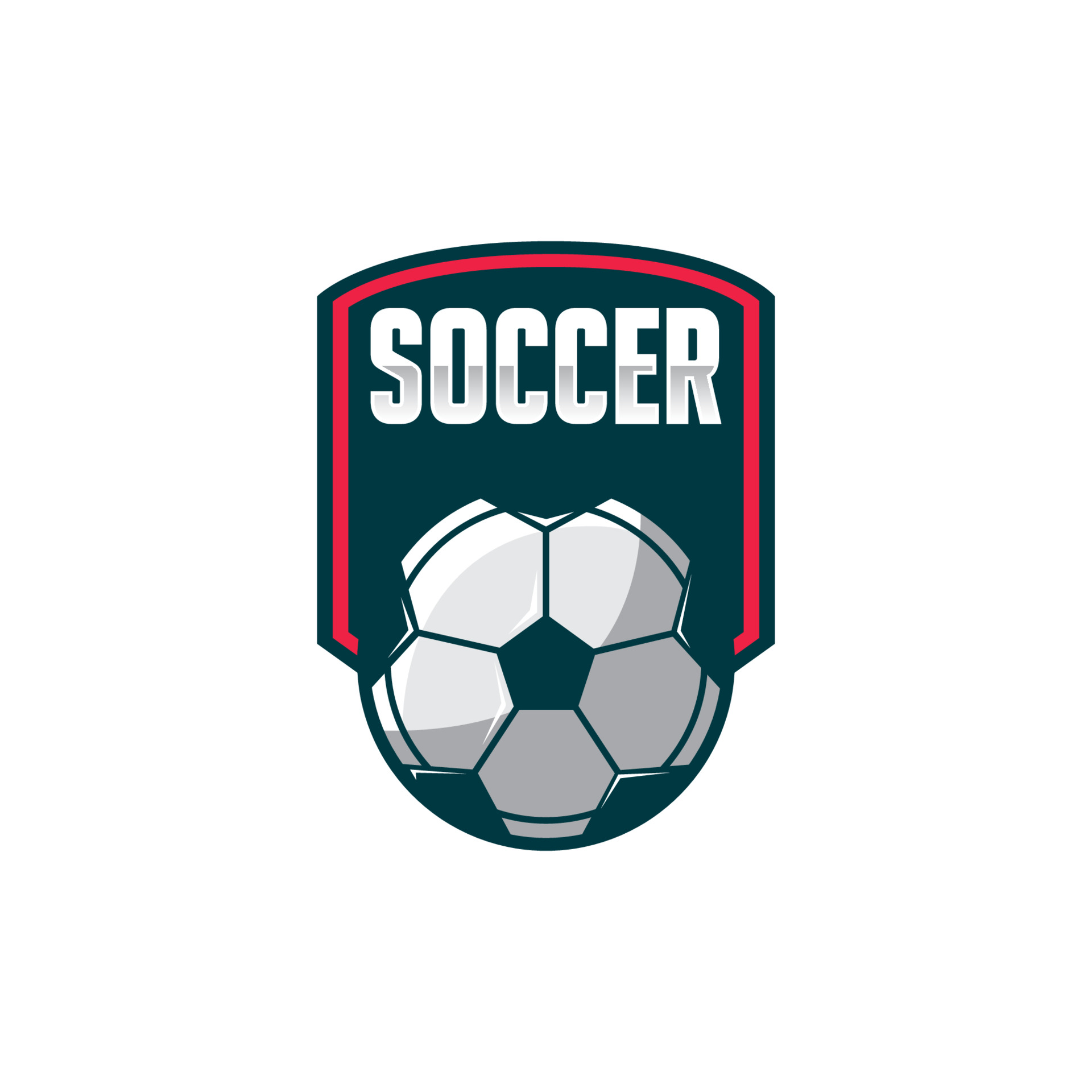 Specialiseren Pikken Waardeloos Soccer logo template, Football logo illustration, Soccer club badge 3560547  Vector Art at Vecteezy