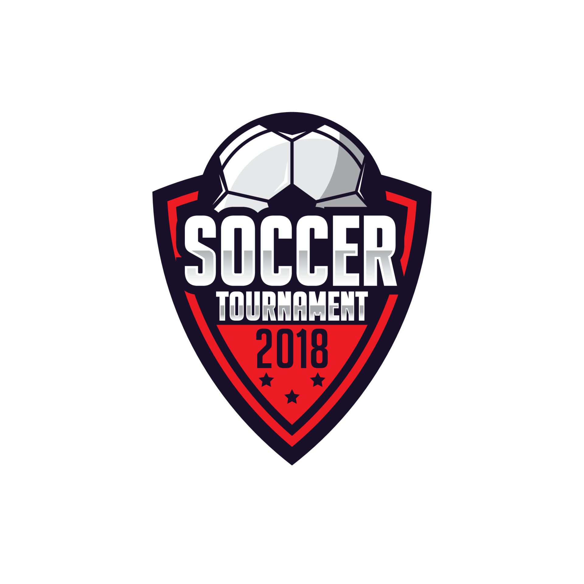 Soccer logo template, Football logo illustration, Soccer club badge