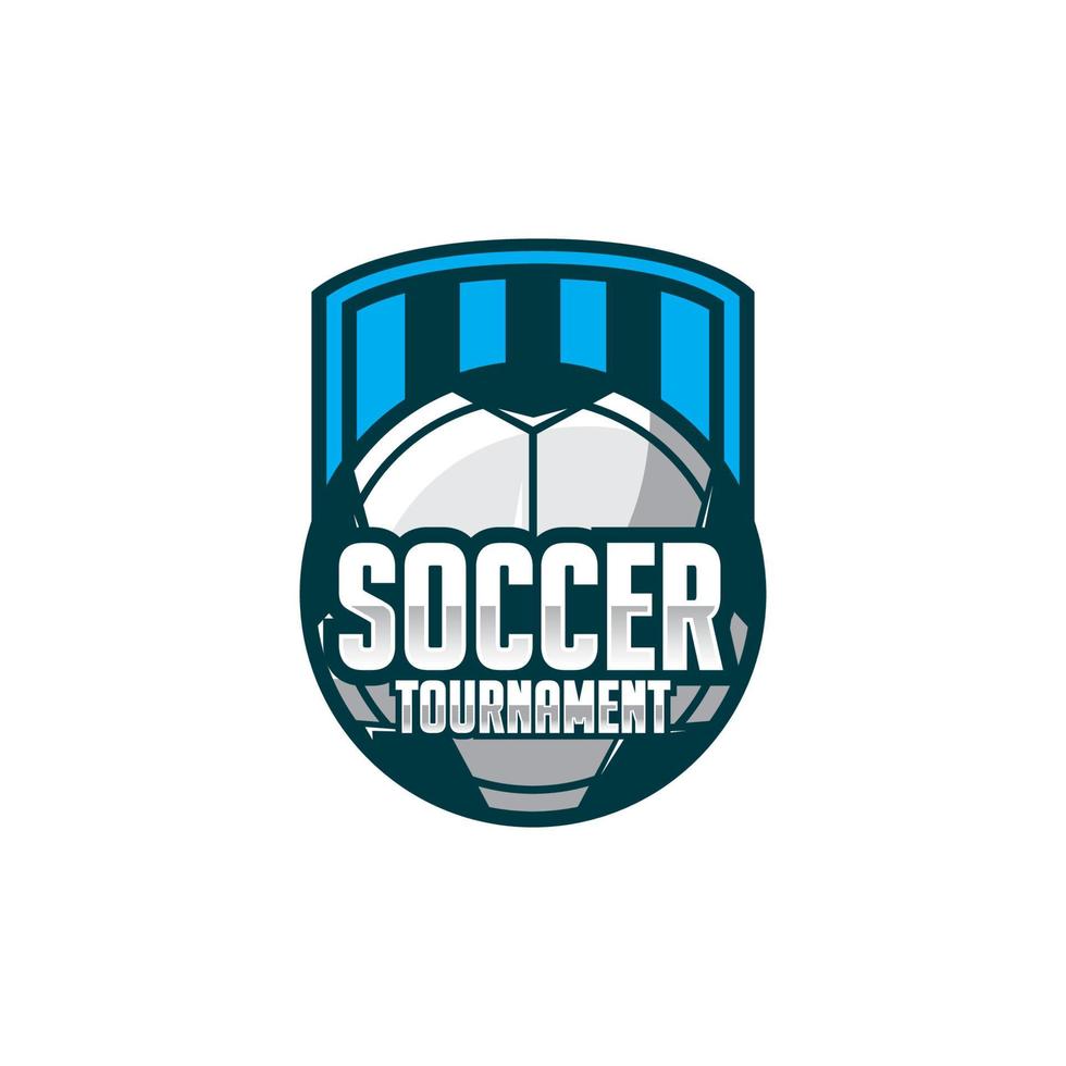 plantilla de logotipo de fútbol, ilustración de logotipo de fútbol, insignia del club de fútbol vector