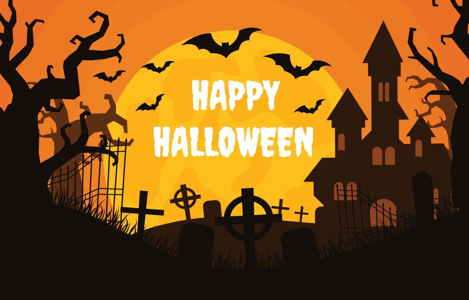 Happy Halloween Background vector