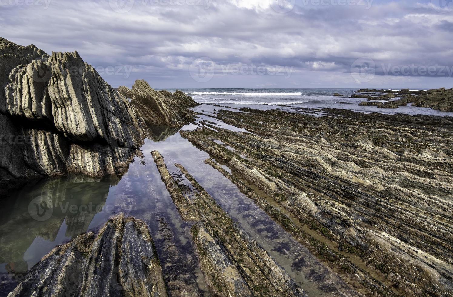 Zumaia beach in Spain photo