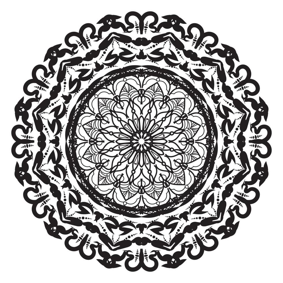 Circular pattern in form of mandala vector