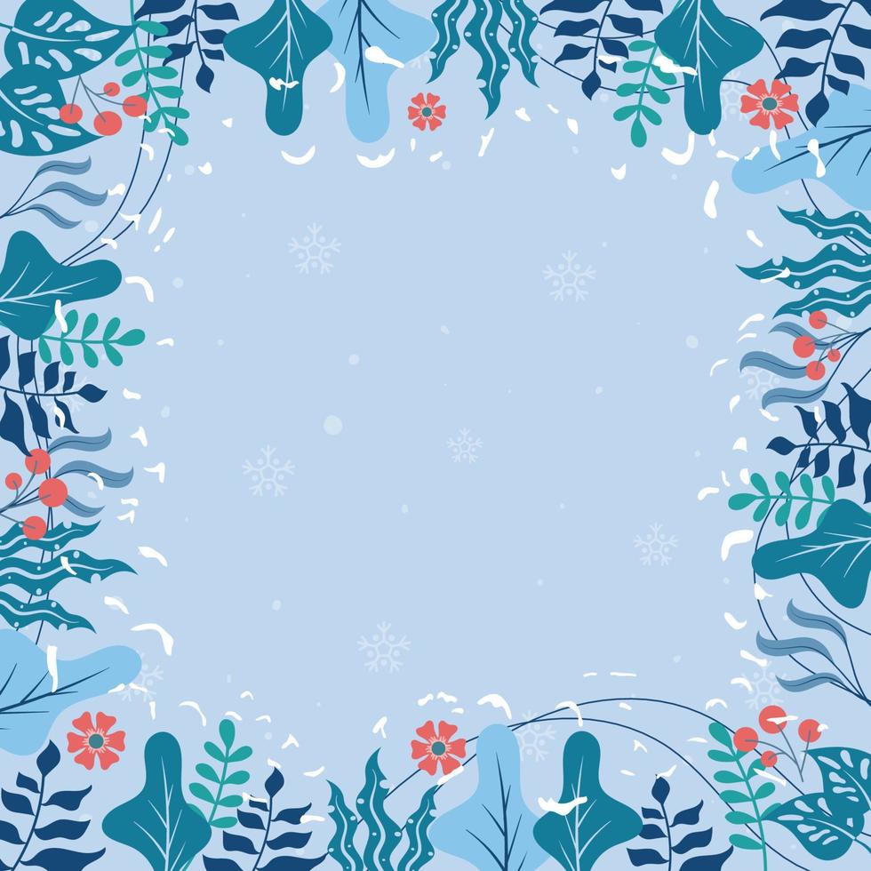 Beautiful Winter Frame vector