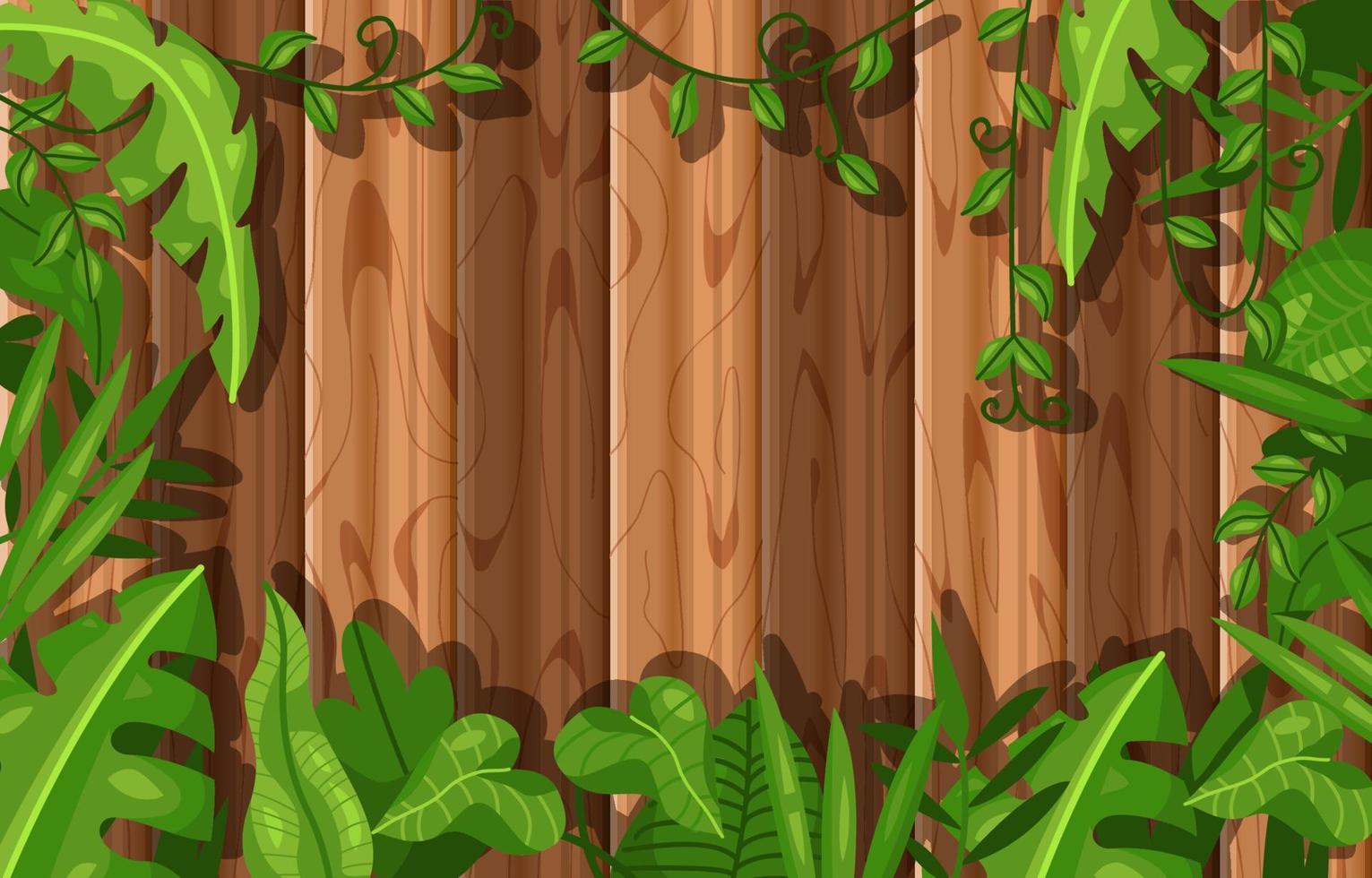 Wood Foliage Background vector