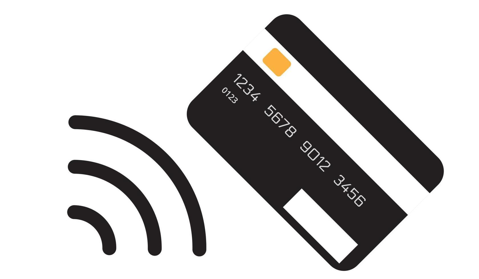 Vector icon contactless payment system
