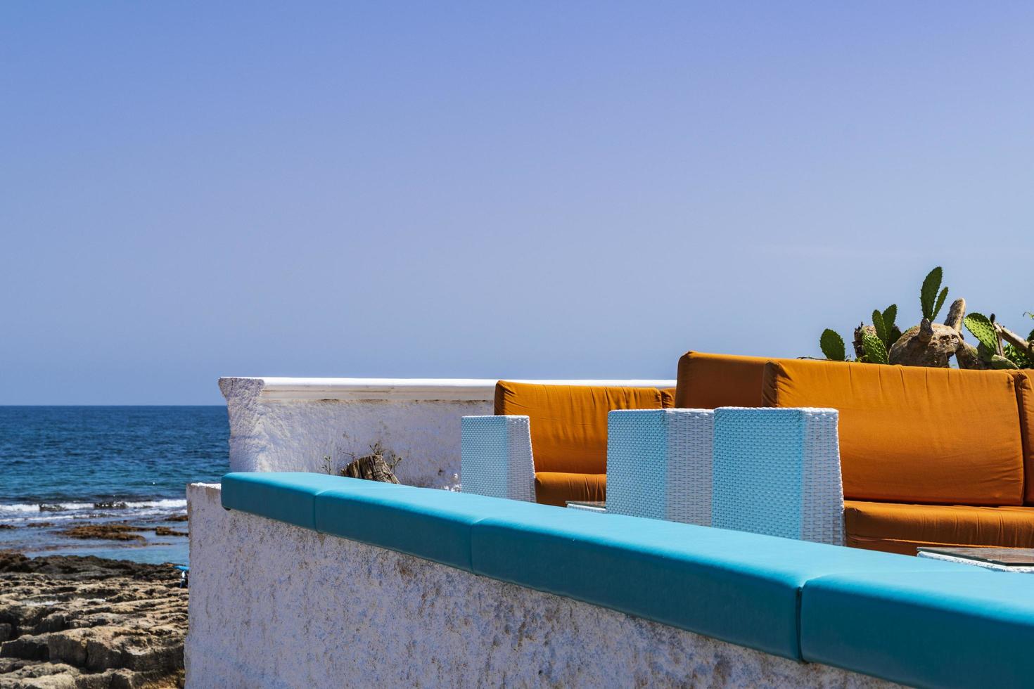 The bay of San Vito and its abbey, the sea of Polignano a Mare photo