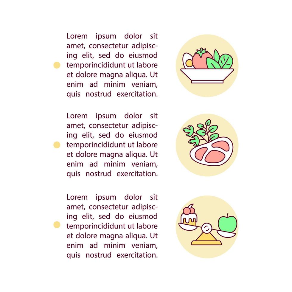 Making menu concept line icons with text vector