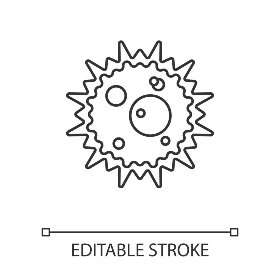 Virus infection linear icon vector