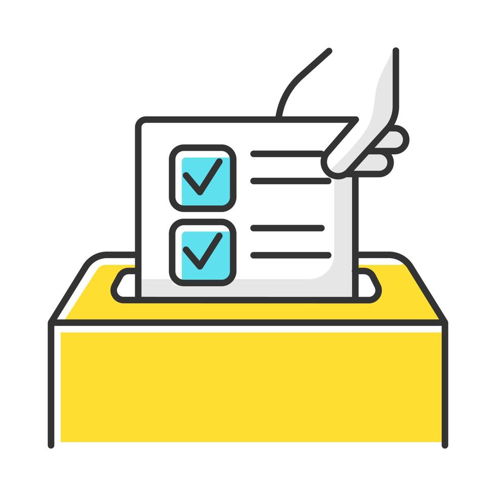 Anonymous survey color icon vector