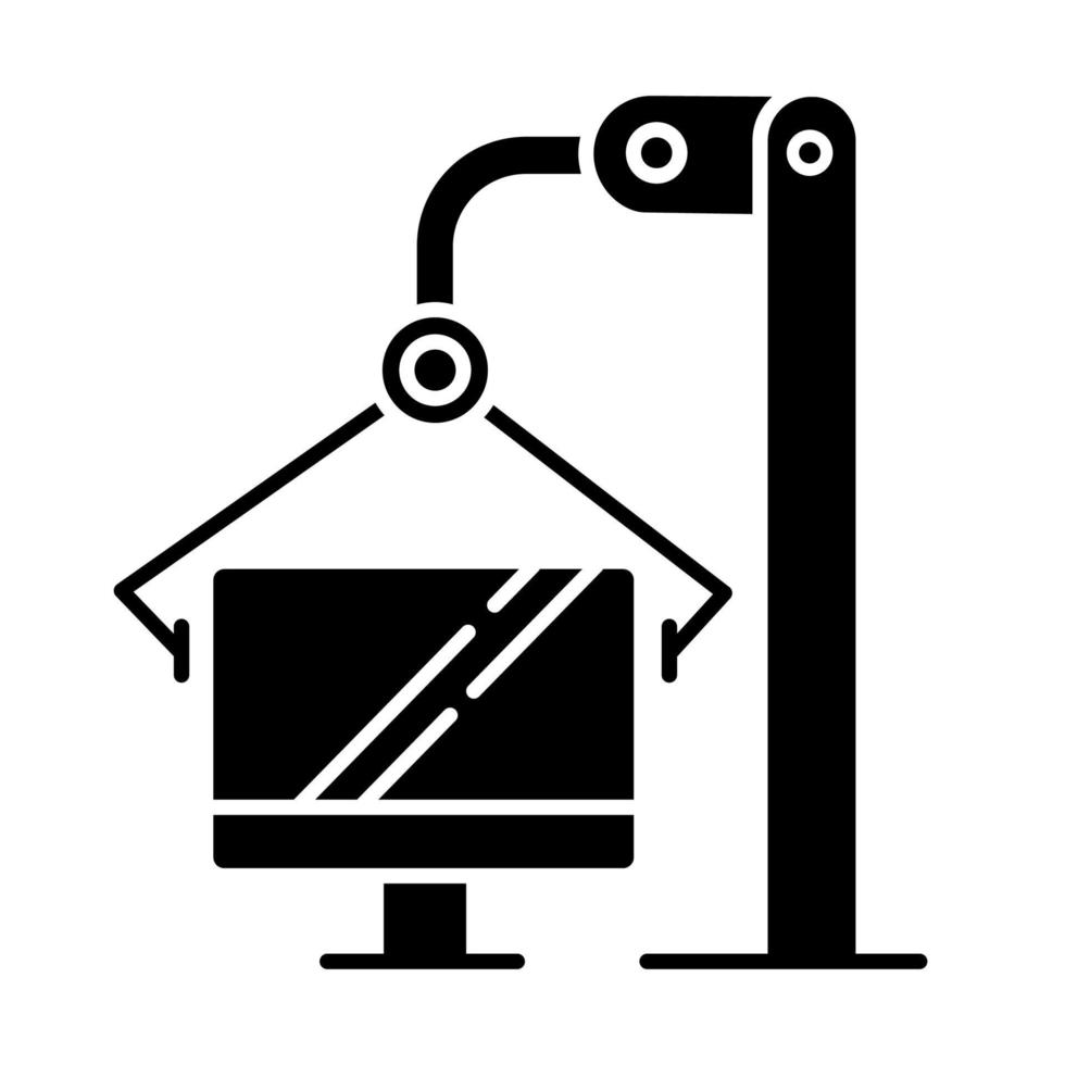Computer industry glyph icon vector