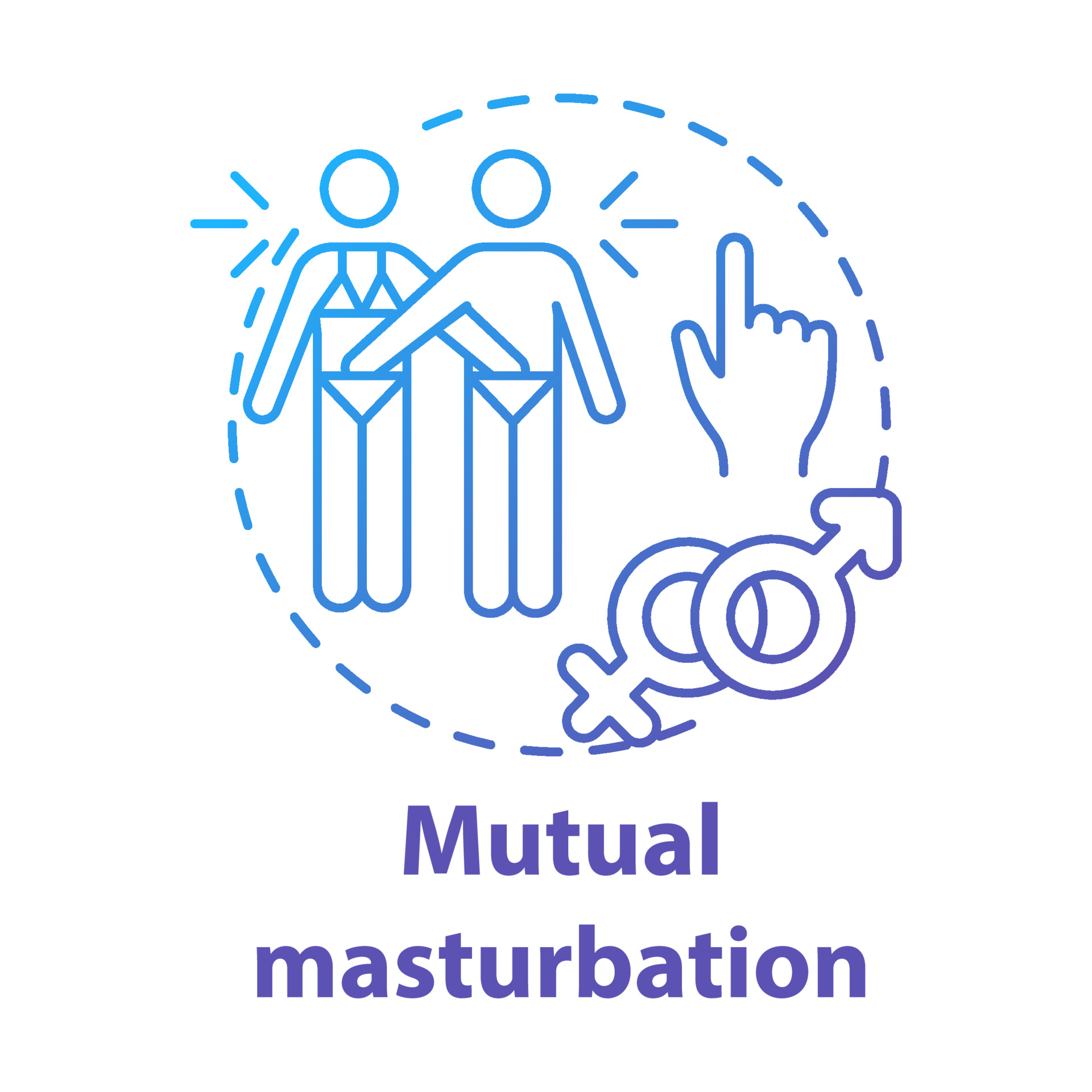 Mutual Masturbation Blue Concept Icon 3562513 Vector Art At Vecteezy