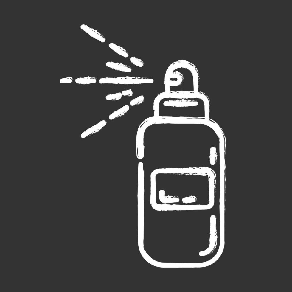 Body spray bottle chalk icon vector