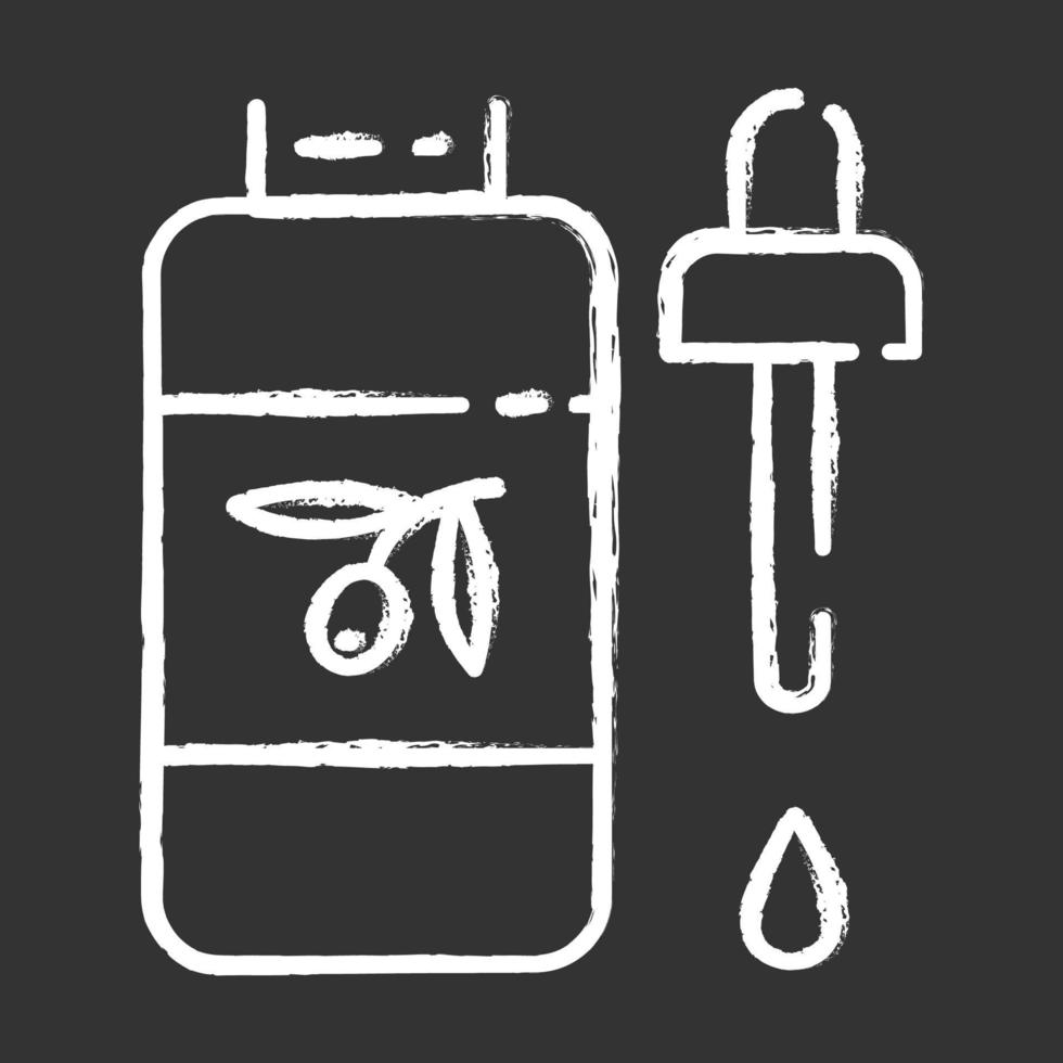 Body oil chalk icon vector