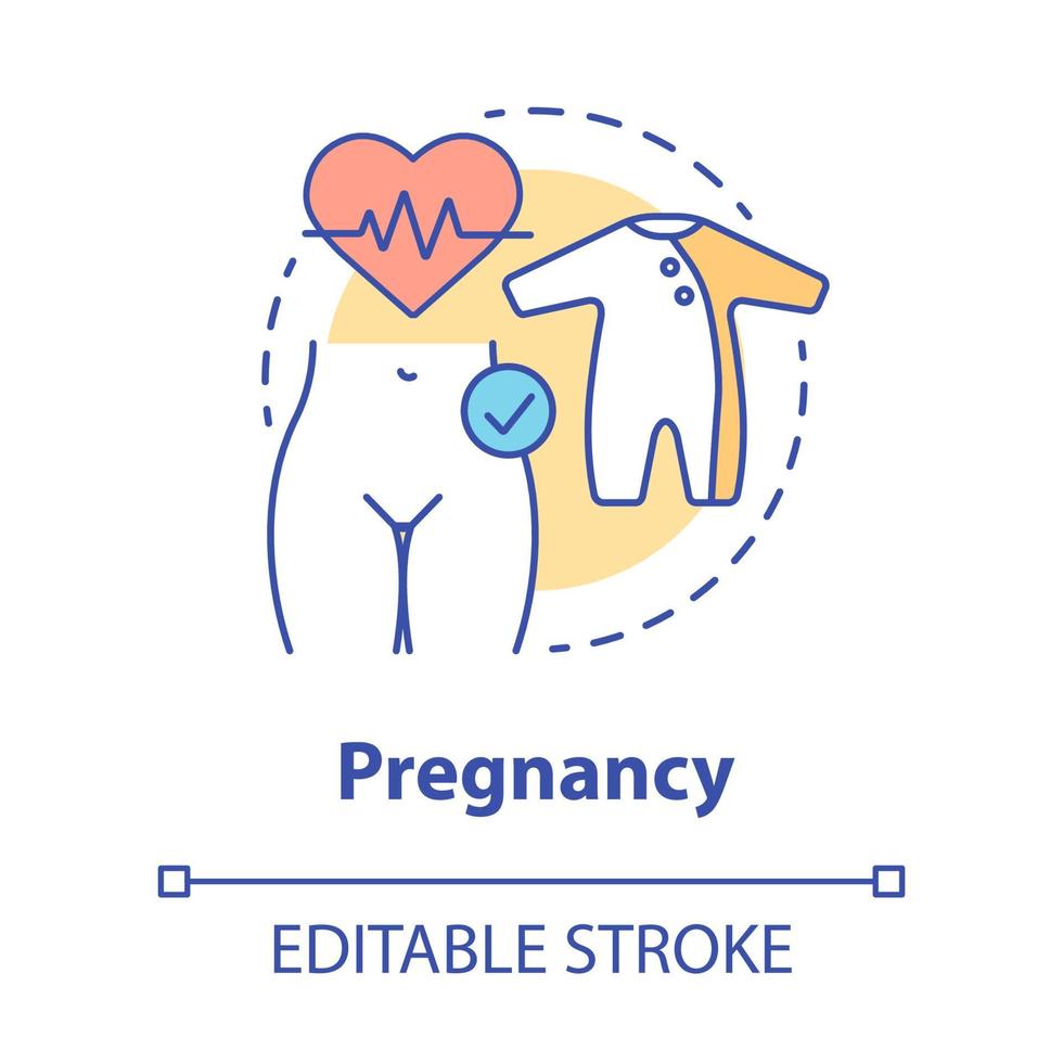 Pregnancy concept icon vector