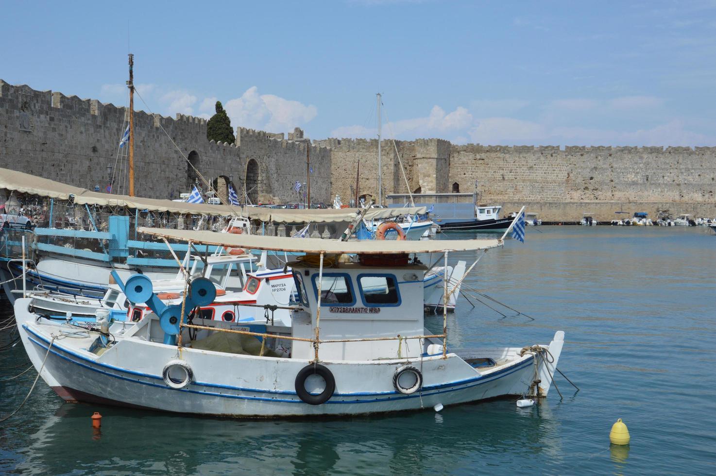 THEOLOGOS, RHODOS, GREECE - SEPTEMBER 14, 2021 Port of Rhodes photo