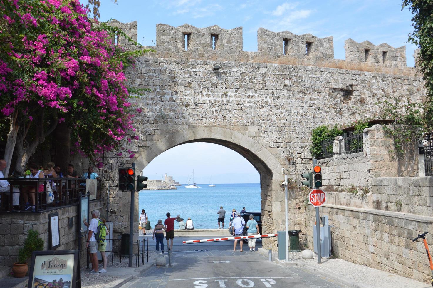 RHODOS, GREECE - SEPTEMBER 14, 2021 Old Town in Rhodos town photo