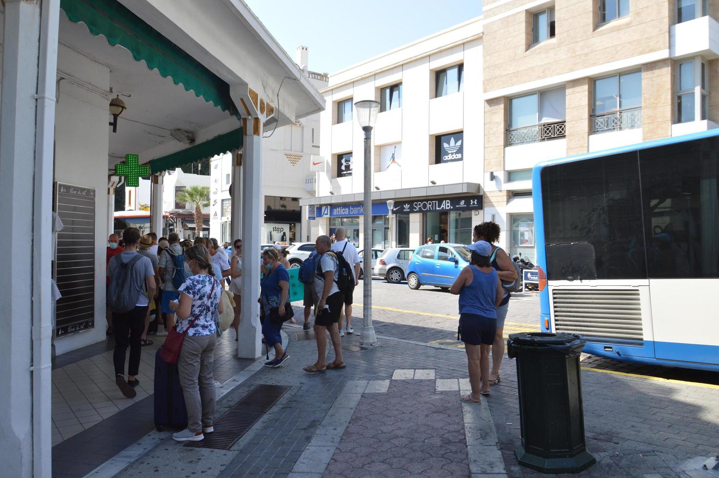 RHODOS, GREECE SEPTEMBER 14, 2021 Rhodes bus station 3564384 Stock Photo at Vecteezy