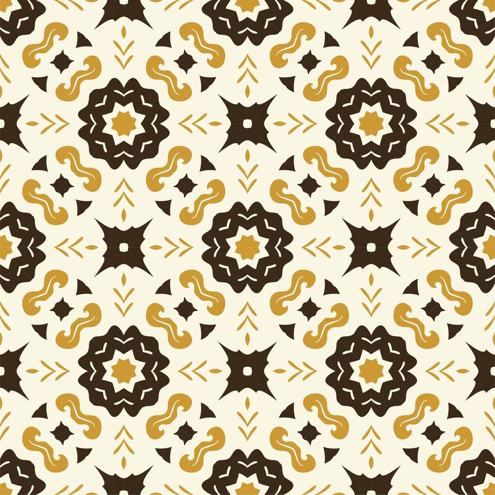 Three colors pattern ornament background. Ethnic seamless ready for print vector