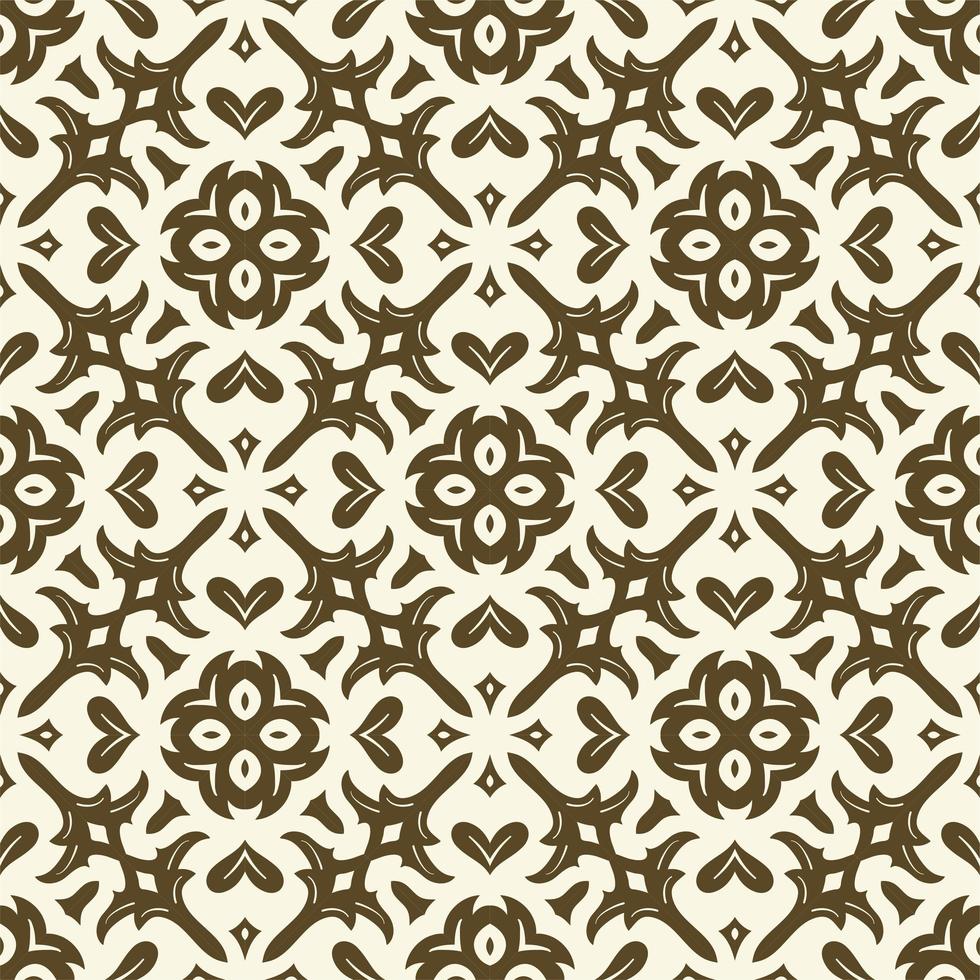 Batik seamless background. Songket pattern ornament with vintage style vector