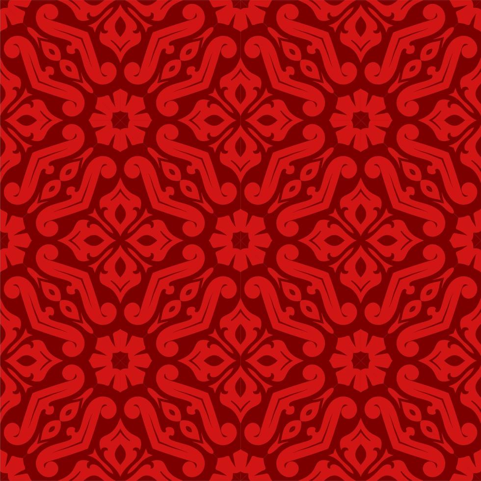 Batik seamless background. Songket pattern ornament with vintage style vector