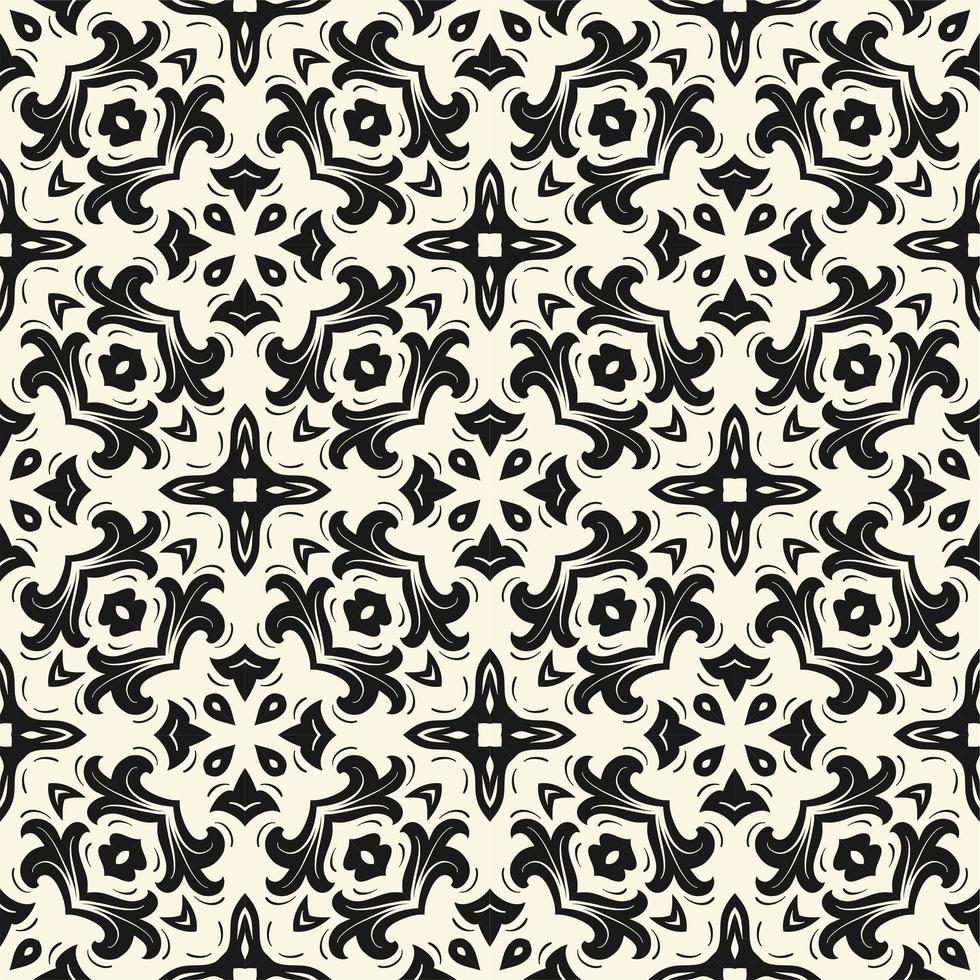 Batik seamless background. Songket pattern ornament with vintage style vector