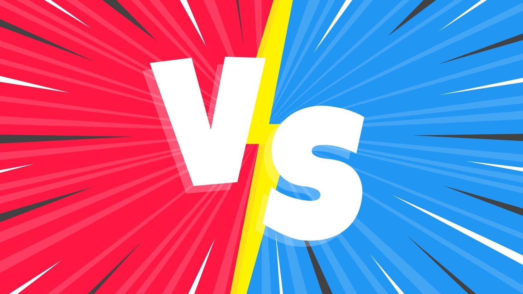 Versus screen flat style design vector illustration.