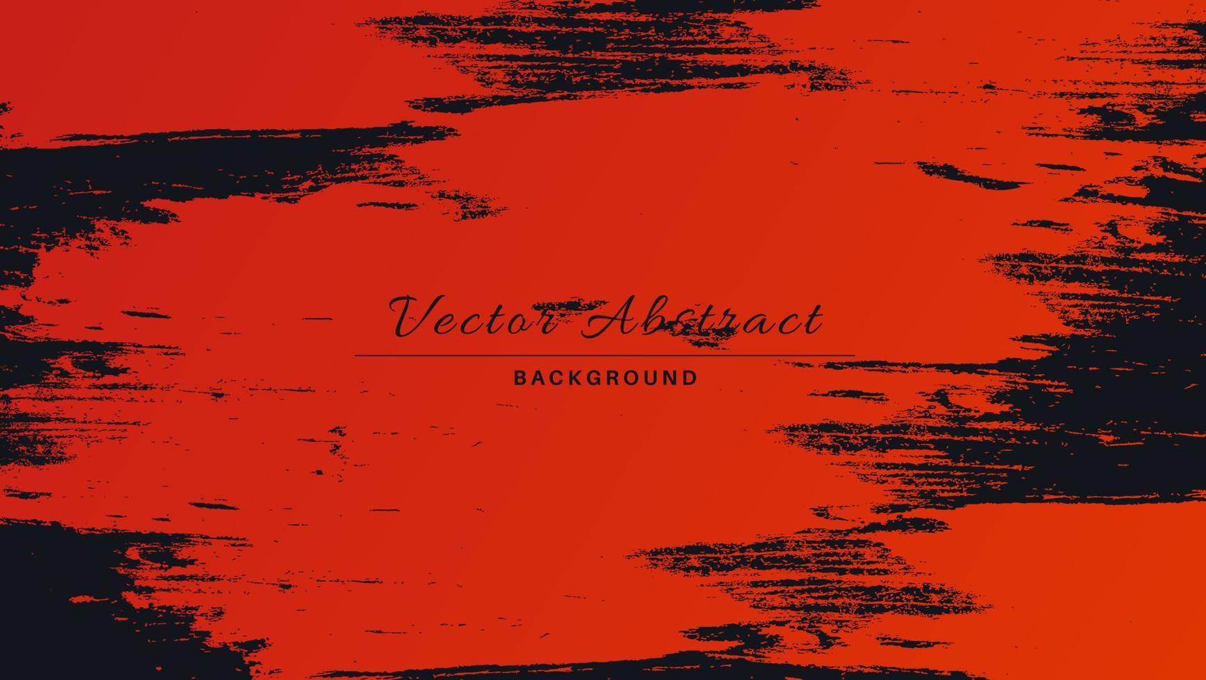 Gradiente de textura grunge vintage abstracto naranja en fondo negro vector