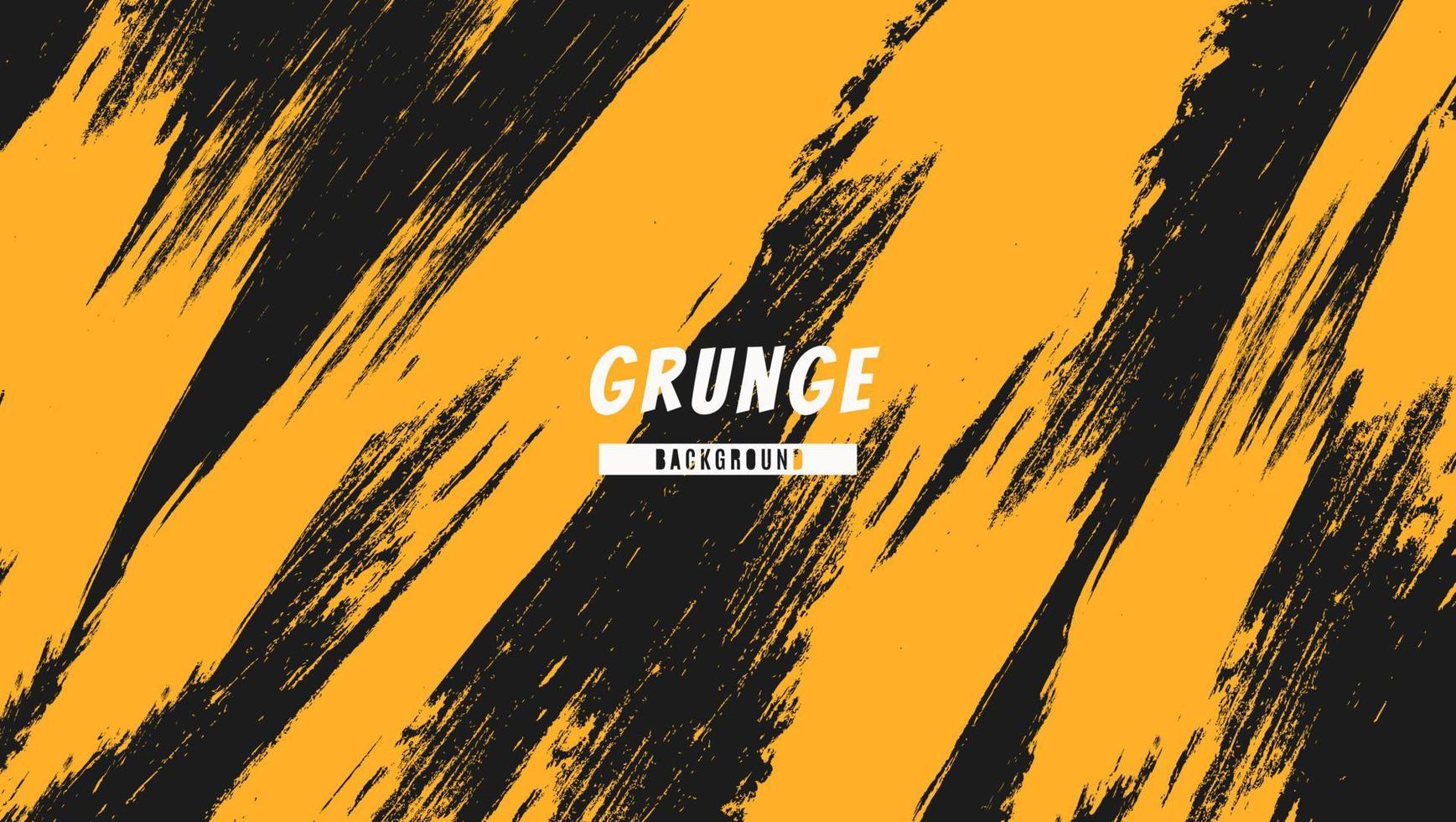 Diseño de fondo de texturas grunge negro amarillo abstracto mínimo vector