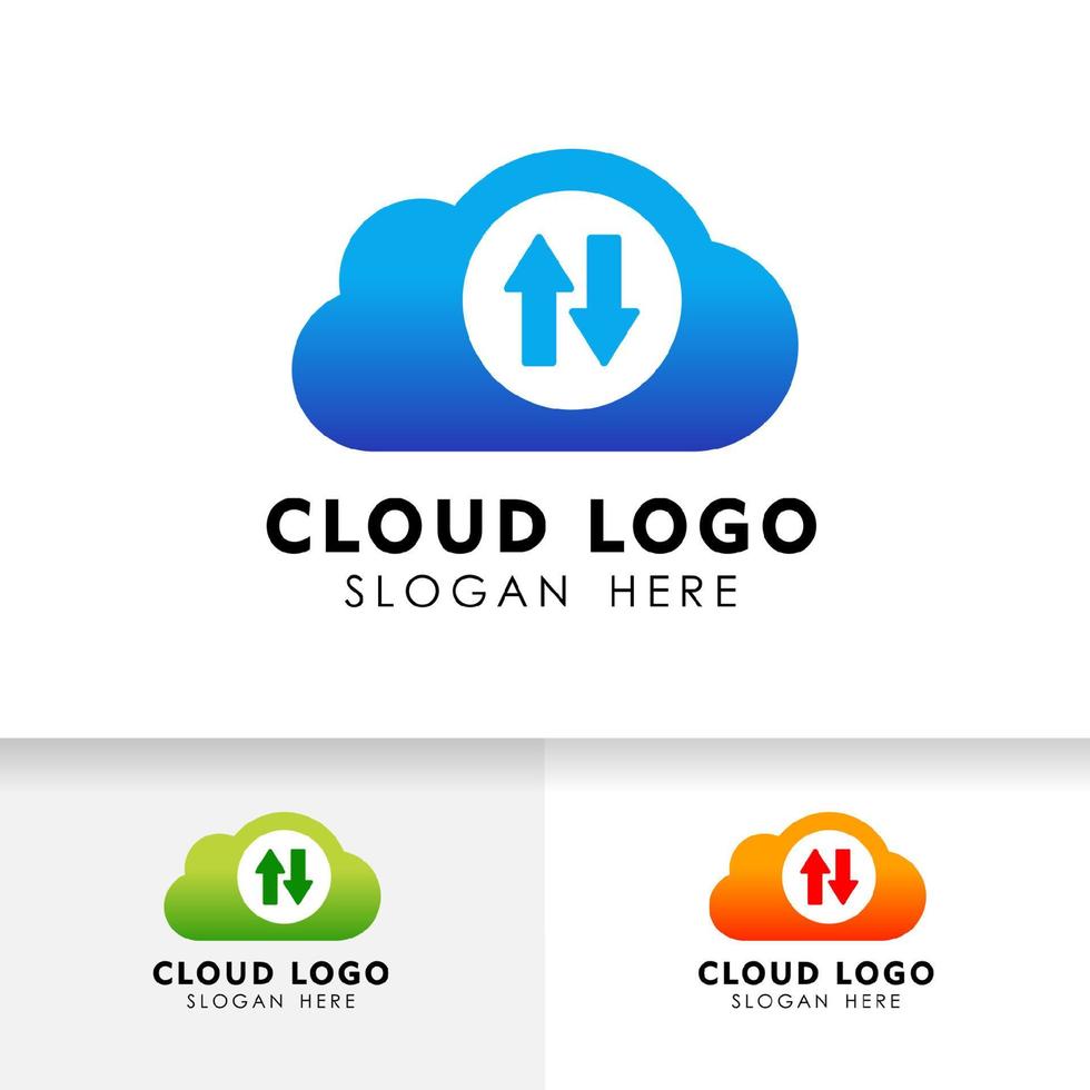 sync cloud tech icon design. cloud vector element.