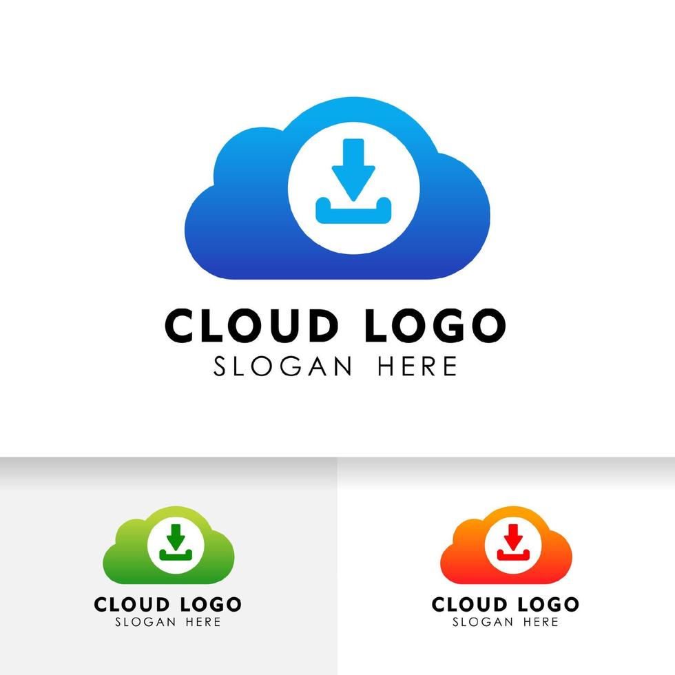 download cloud tech icon design. cloud vector element