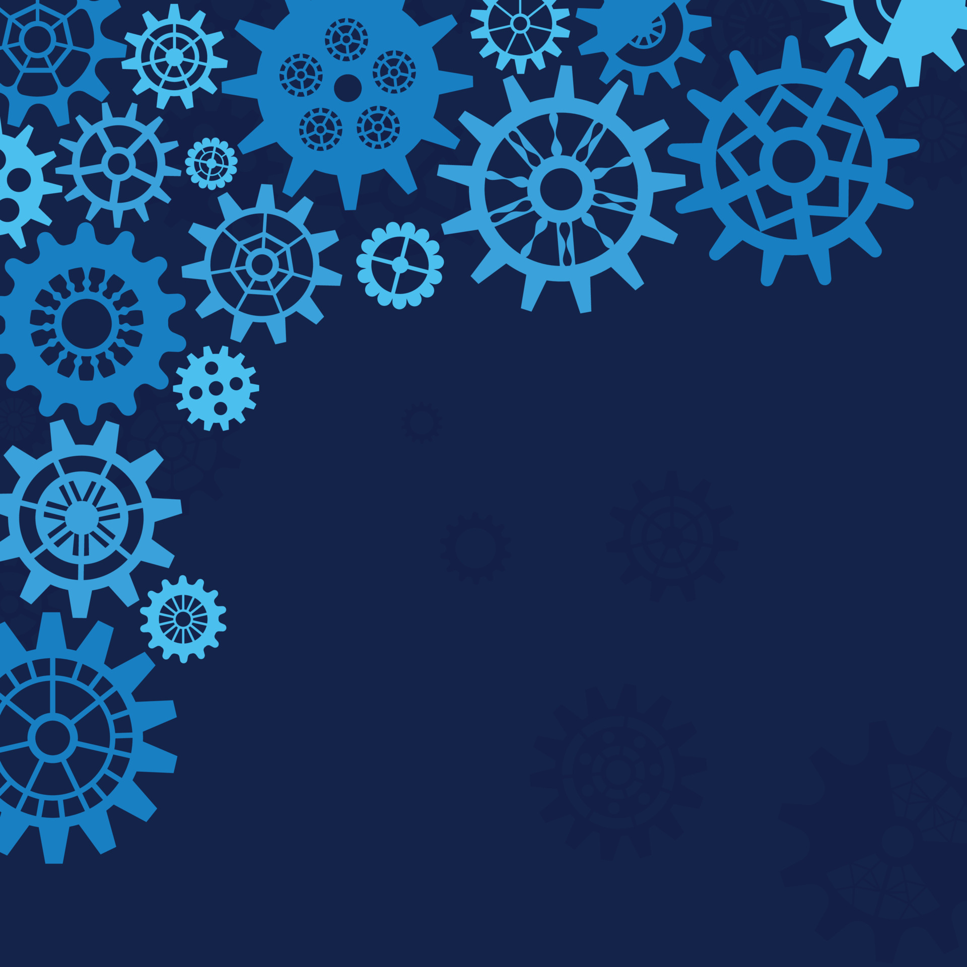 Abstract technology background with cogwheel, engineering cover