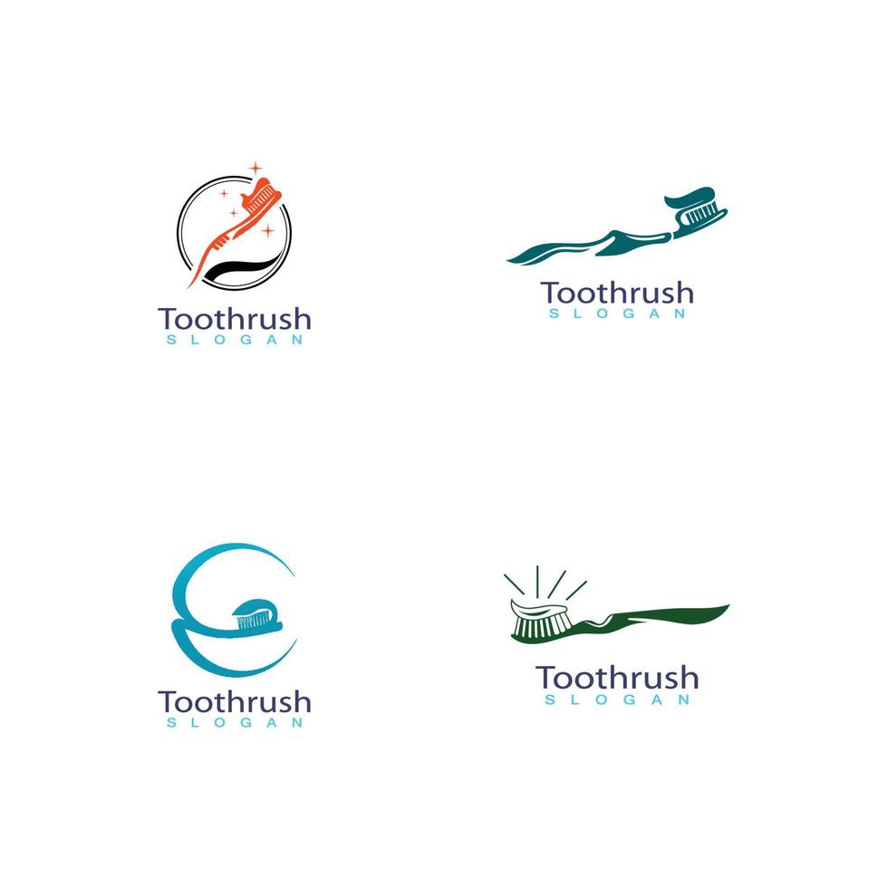 icono de cepillo de dientes silueta de moda diseño de estilo moderno. vector