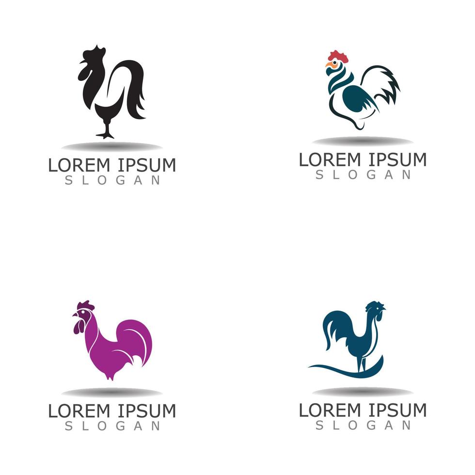 Chicken logo Farm vintage, Animal rooster Vector Design Element