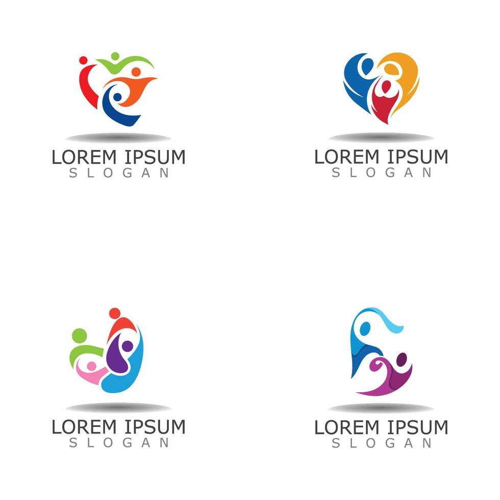 Community Logo design vector template. Teamwork Design inspiration