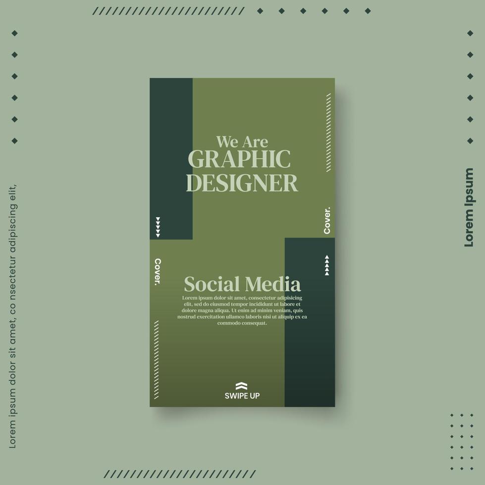 Trendy editable template for social networks stories, vector illustration. Design backgrounds for social media