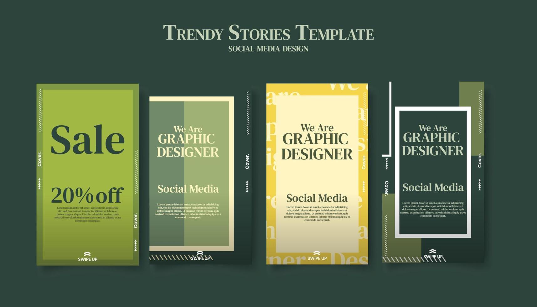Trendy editable template for social networks stories, vector illustration. Design backgrounds for social media.