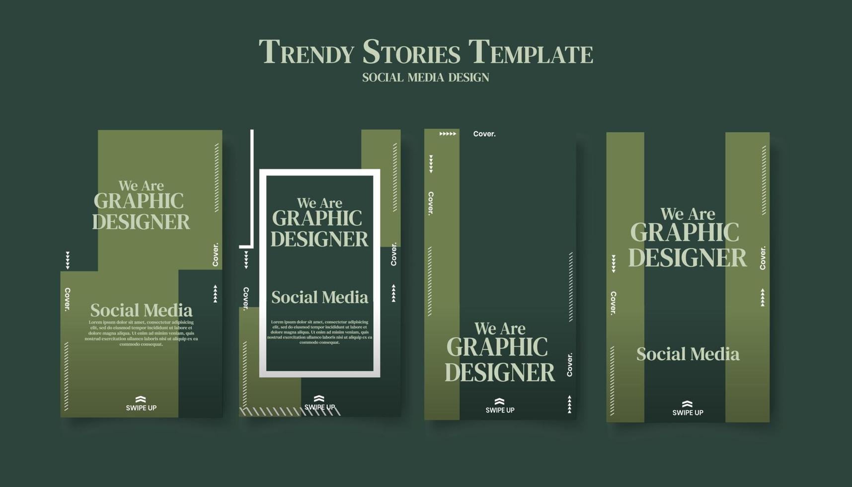 Trendy editable template for social networks stories, vector illustration. Design backgrounds for social media.