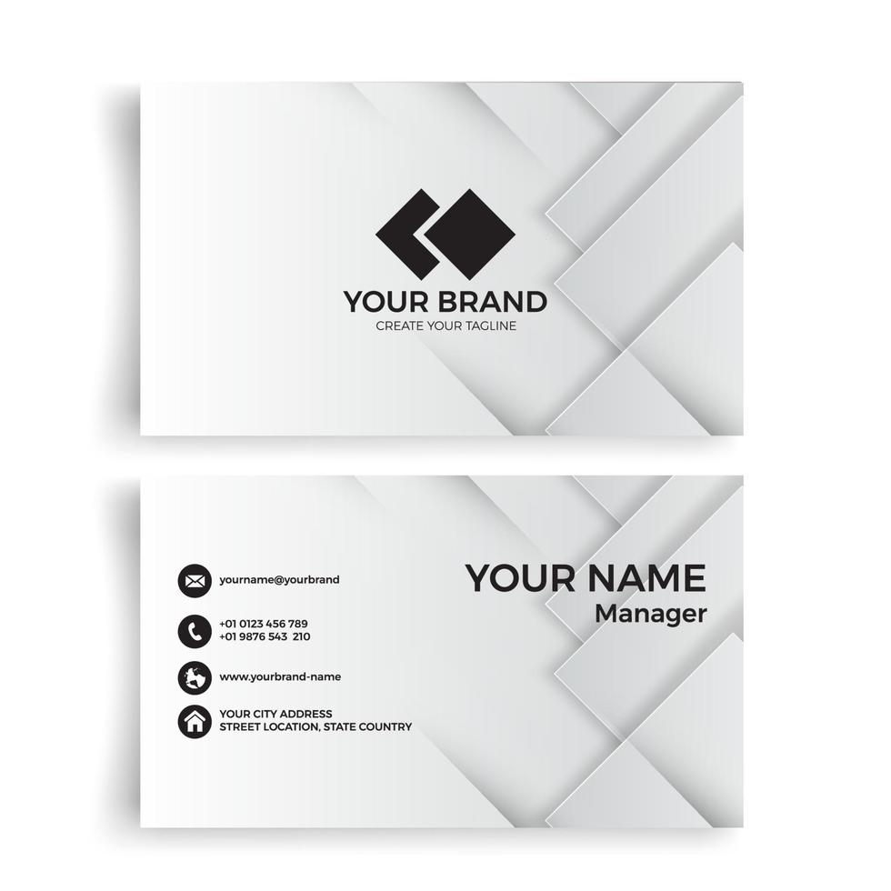 Background of Modern Geometric Business Card Template with colorful colors vector