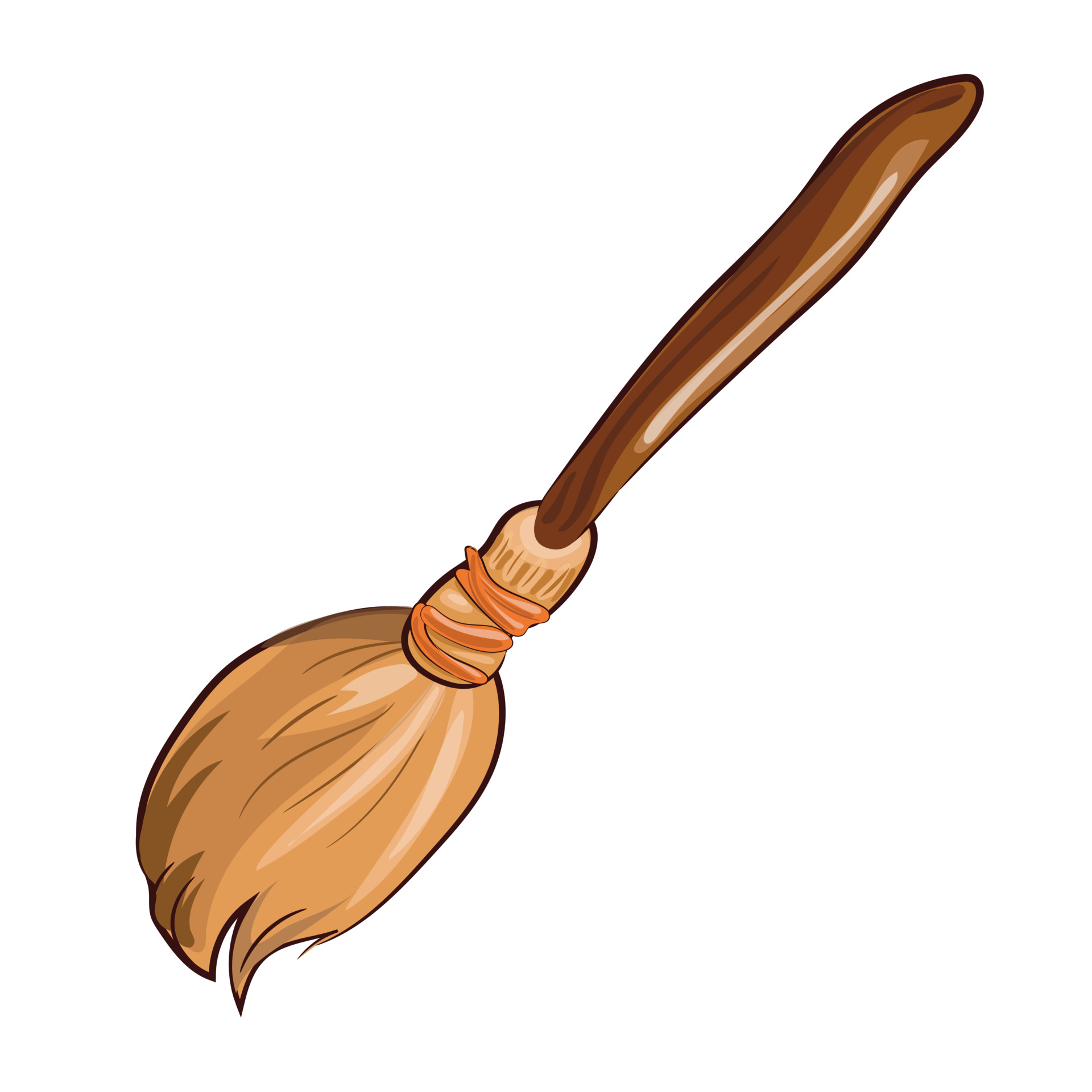 Cute witch's broom isolated on a white background. Cartoon vector halloweeen illustration. 3566710 Vector Art at Vecteezy Cute witch's broom isolated on a white background. Cartoon vector halloweeen illustration. 3566710 Vector Art at Vecteezy