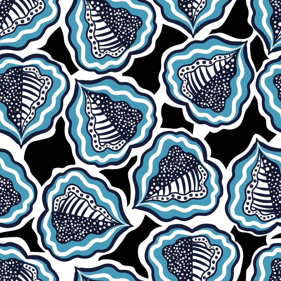 African pattern, seamless vector pattern for traditional kanga clothes