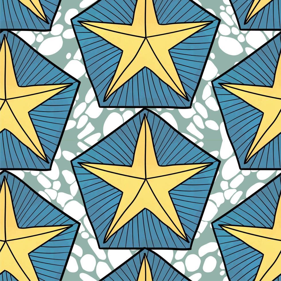 African pattern, seamless vector pattern for traditional kanga clothes