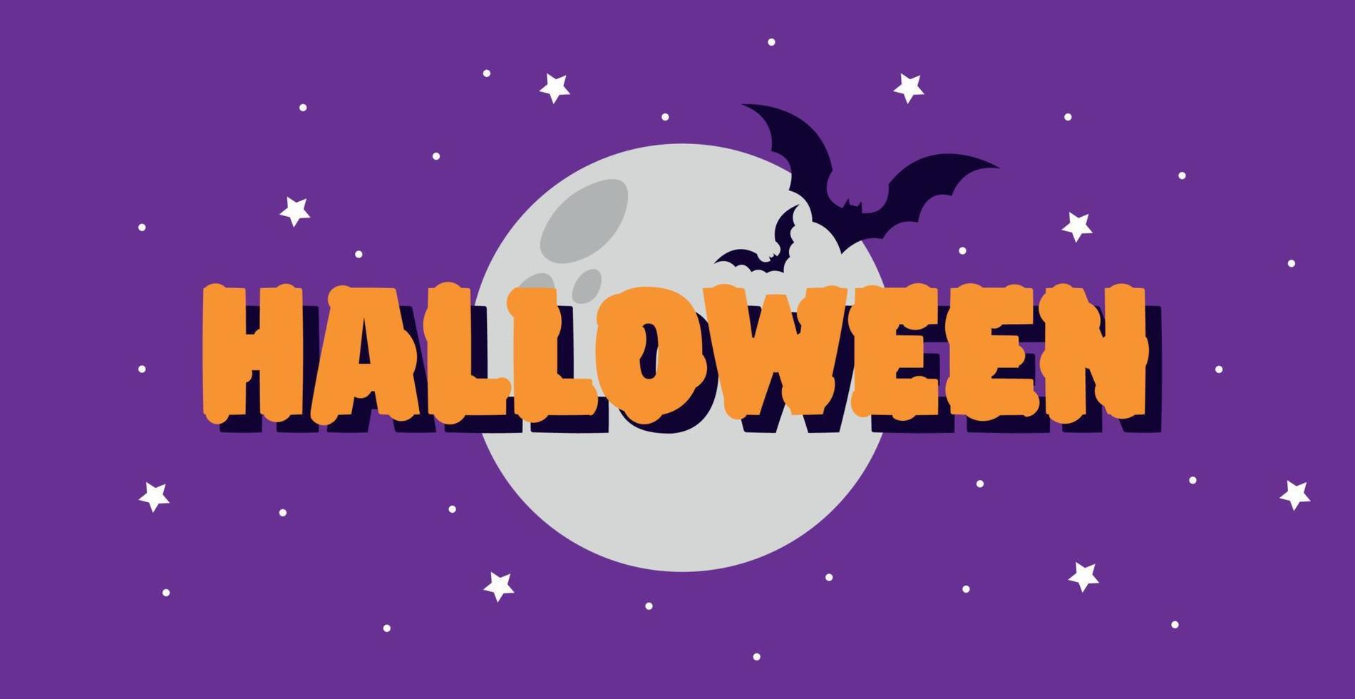 Halloween colorido brillante banner web felicitación - vector