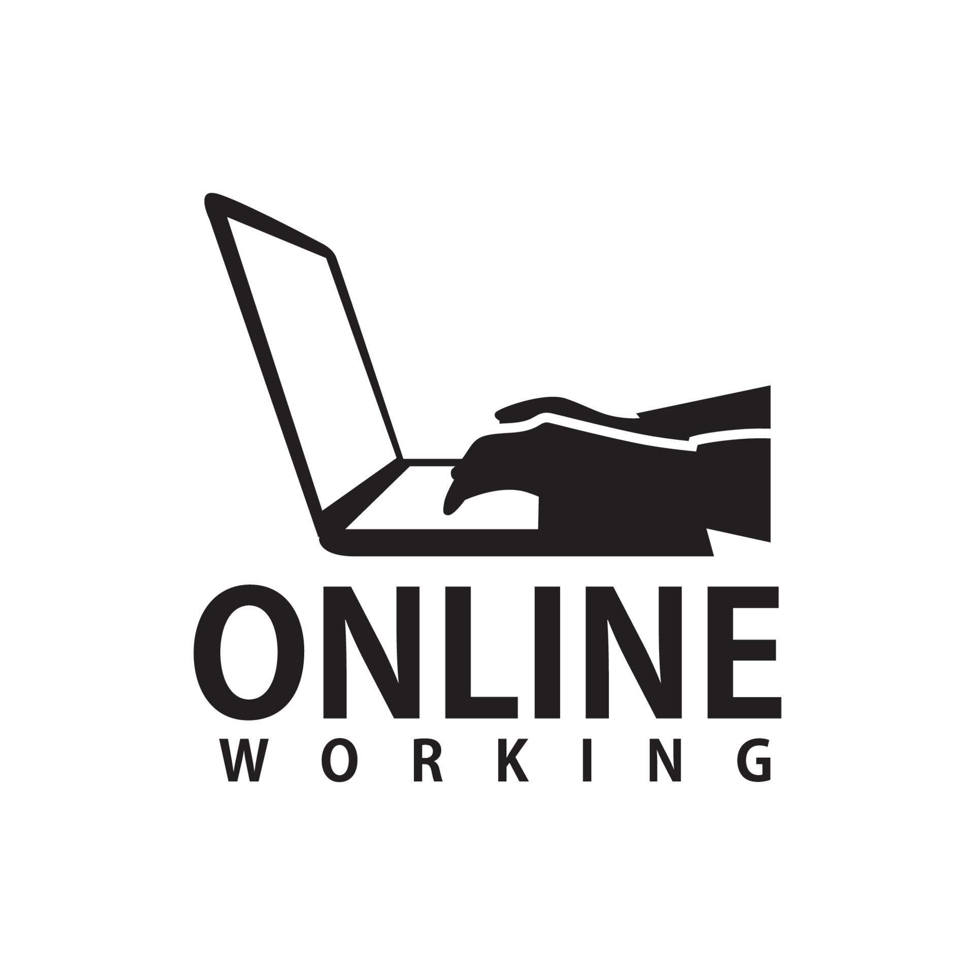 Home Online Working Icon Logo Vector 3567678 Vector Art at Vecteezy