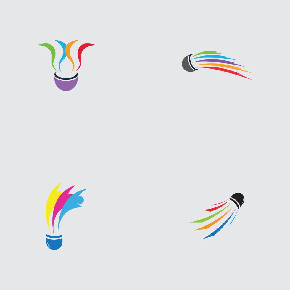 professional badminton logo vector