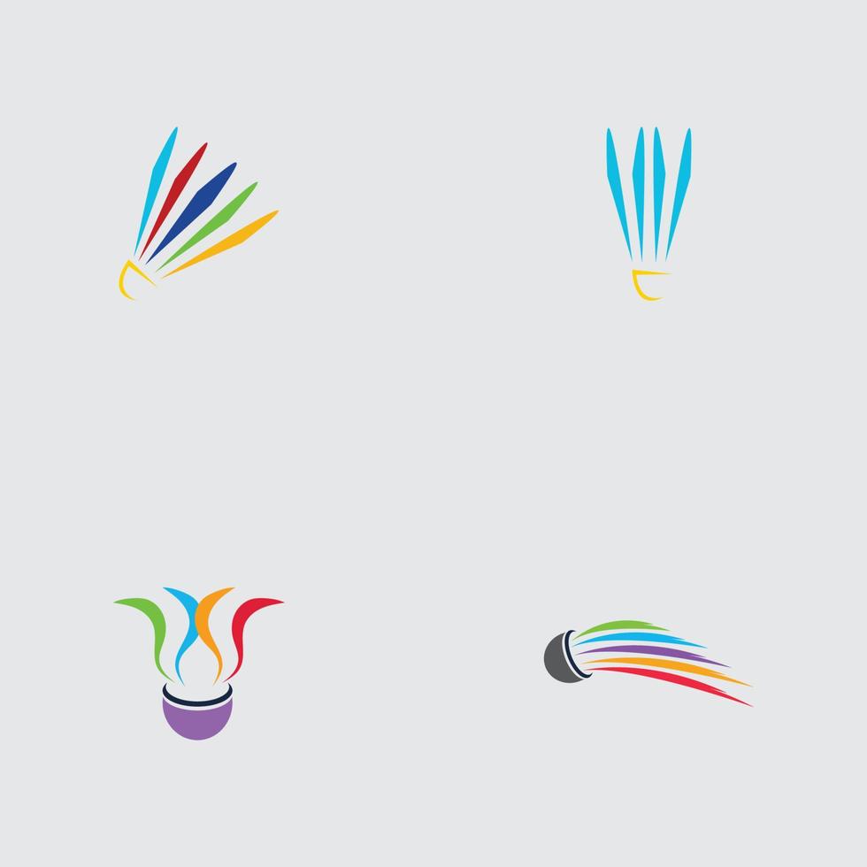 professional badminton logo vector